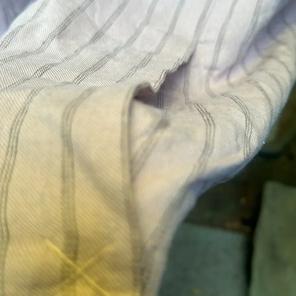 We The Free Linen Blend Over sized Pinstripe Blazer Vest - Picture 9 of 9